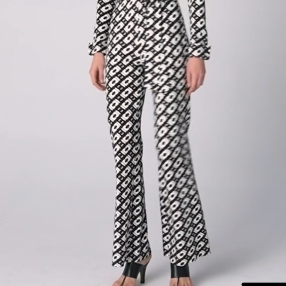 NWT DVF  Diane Von Furstenberg Michele Jumpsuit  Cane Link Brown Size: US XL - Picture 6 of 9